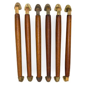 Dörrhandtag, 6 st, 1900-talets mitt.