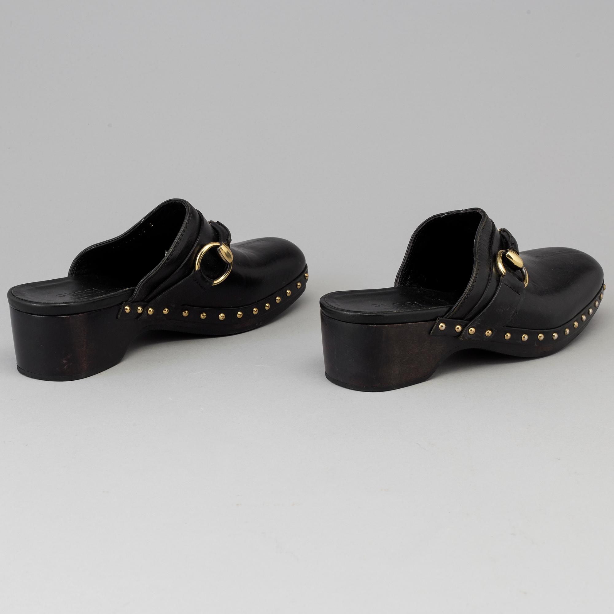 CLOGS by Gucci, size 40.