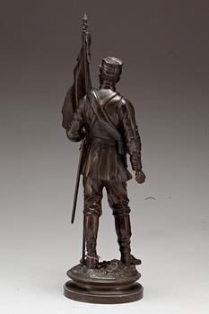 CHARLES ANFRIE, Skulptur, brons, signerad.