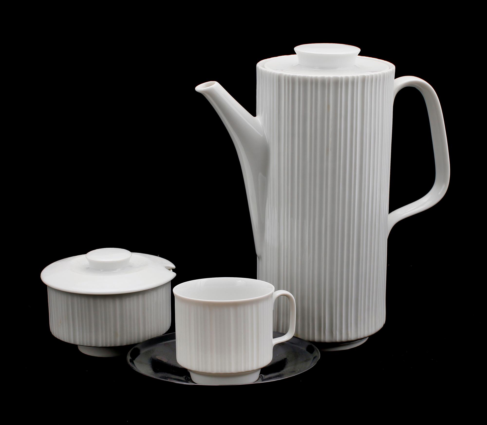 MAT- OCH KAFFESERVIS, 110 del, porslin, "Variation", Tapio Wirkkala, Rosenthal, Tyskland 1962-1965.