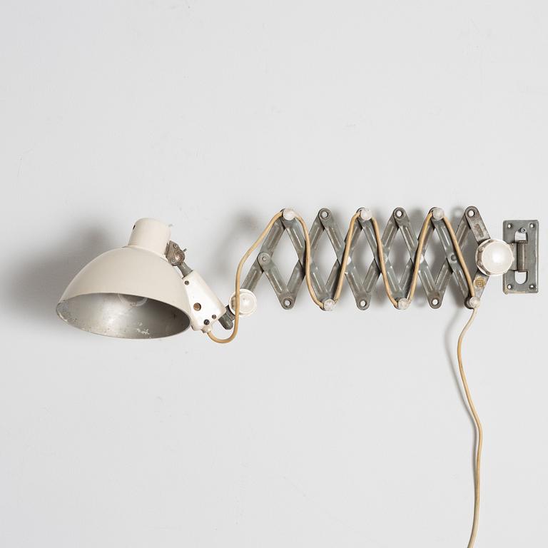 Swing-arm lamp, Germany, mid-20th century.
