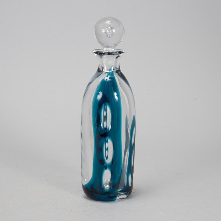 VICKE LINDSTRAND,  glass decanter, Kosta.