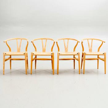 Hans J. Wegner, chairs, 10 pcs, "Y-chair", Carl Hansen & Son, Denmark, modern production.