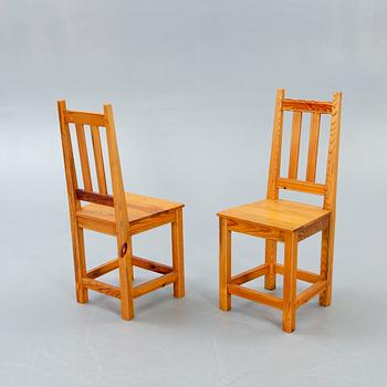 Sven Larsson & Christer Larsson, matbord, "Säterjäntan" samt stolar 2 st, 1970-tal.