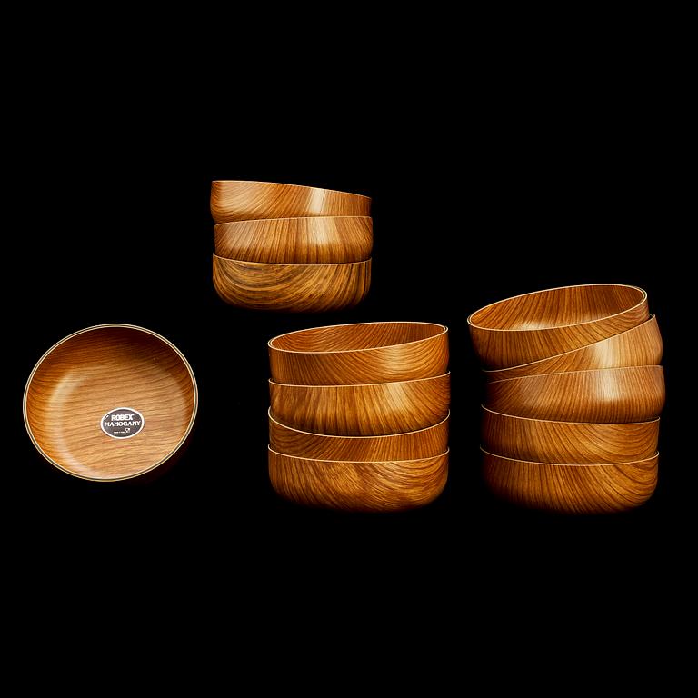 SKÅLAR, 13 st, Robex, Italien, 1950/60-tal.