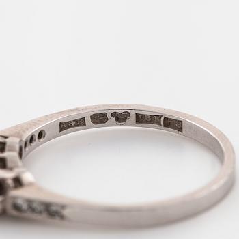 A brilliant cut diamond ring by Gelander-Bergdahl, Göteborg, 1956.