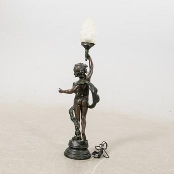 Table lamp Art Nouveau style, late 20th century.