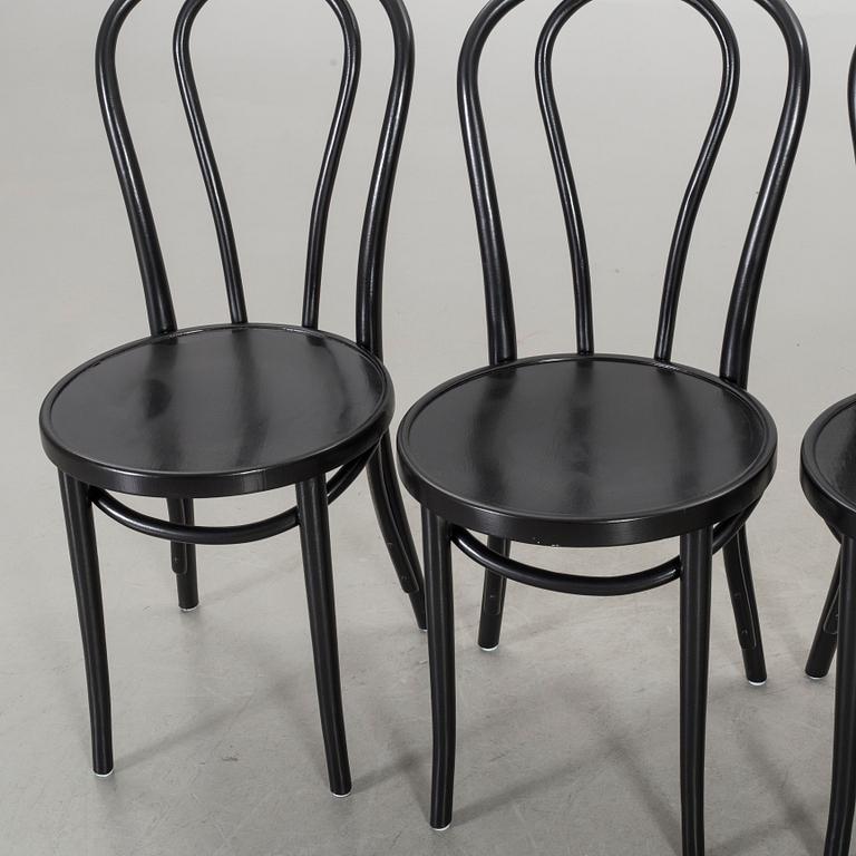 Four Thonet-style chairs, 20th century mid / latter part..