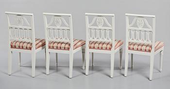 STOLAR, 4 st, Gustaviansk stil, 1900-talets andra hälft.