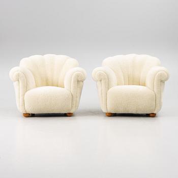 Fåtöljer, ett par, Swedish modern, 1900-tales mitt.