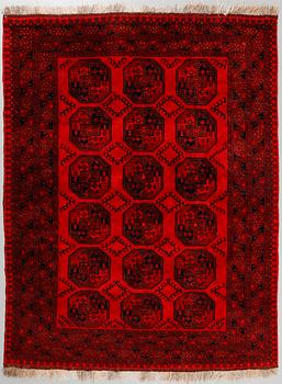 An Afghan rug, old, ca 280 x 210 cm.