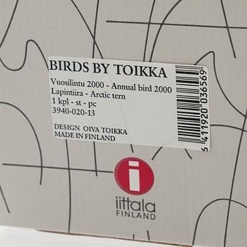 Oiva Toikka, vuosilintu, "Lapintiira", signeerattu O. Toikka Nuutajärvi 2000.
