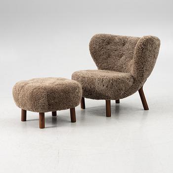 Viggo Boesen, armchair with footstool, "Little Petra", &Tradition, Denmark.