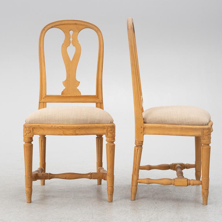 Three 'Hallunda' chairs, Ikea, 1990's, Gustavians style.