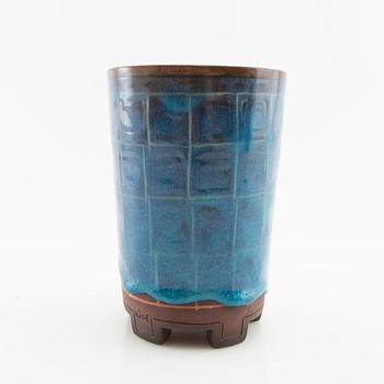 Wilhelm Kåge, Wilhelm Kåge, a "Farsta" stoneware vase, Gustavsberg Studio, signed and dated 1948.