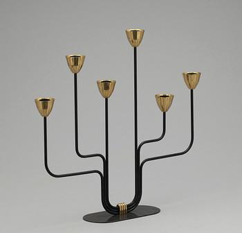 KANDELABER, Gunnar Ander, Ystad metall. Formgiven 1940-tal.
