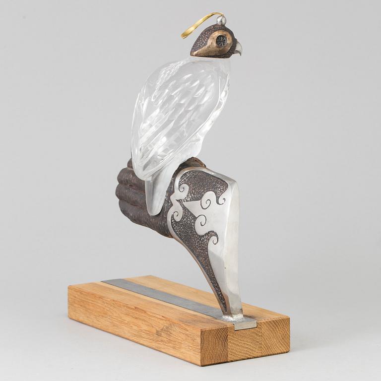 LUDVIG LÖFGREN, skulptur av järn och kristall. Målerås 2015. Numrerad 1/19.