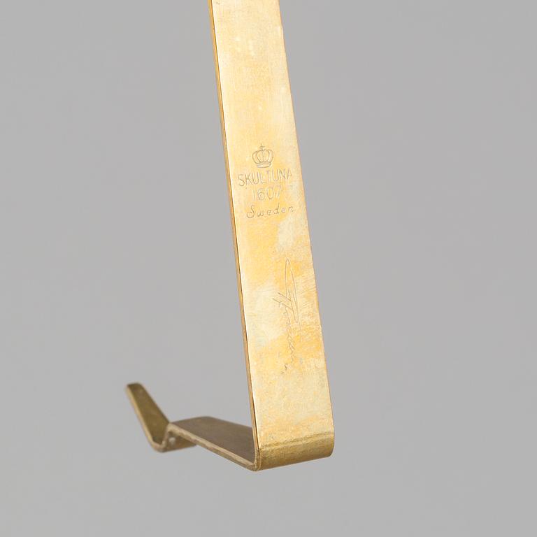 PIERRE FORSSELL, vägglampetter, 2 st, mässing, "Pendeln", Skultuna.