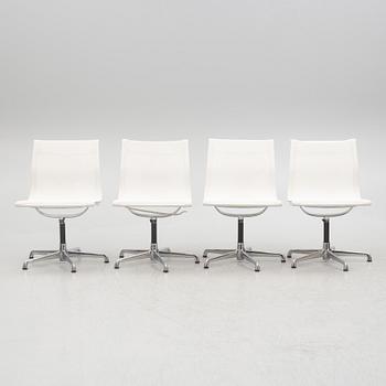 Charles & Ray Eames, four of model EA 108 chairs, ICF, 1980s.