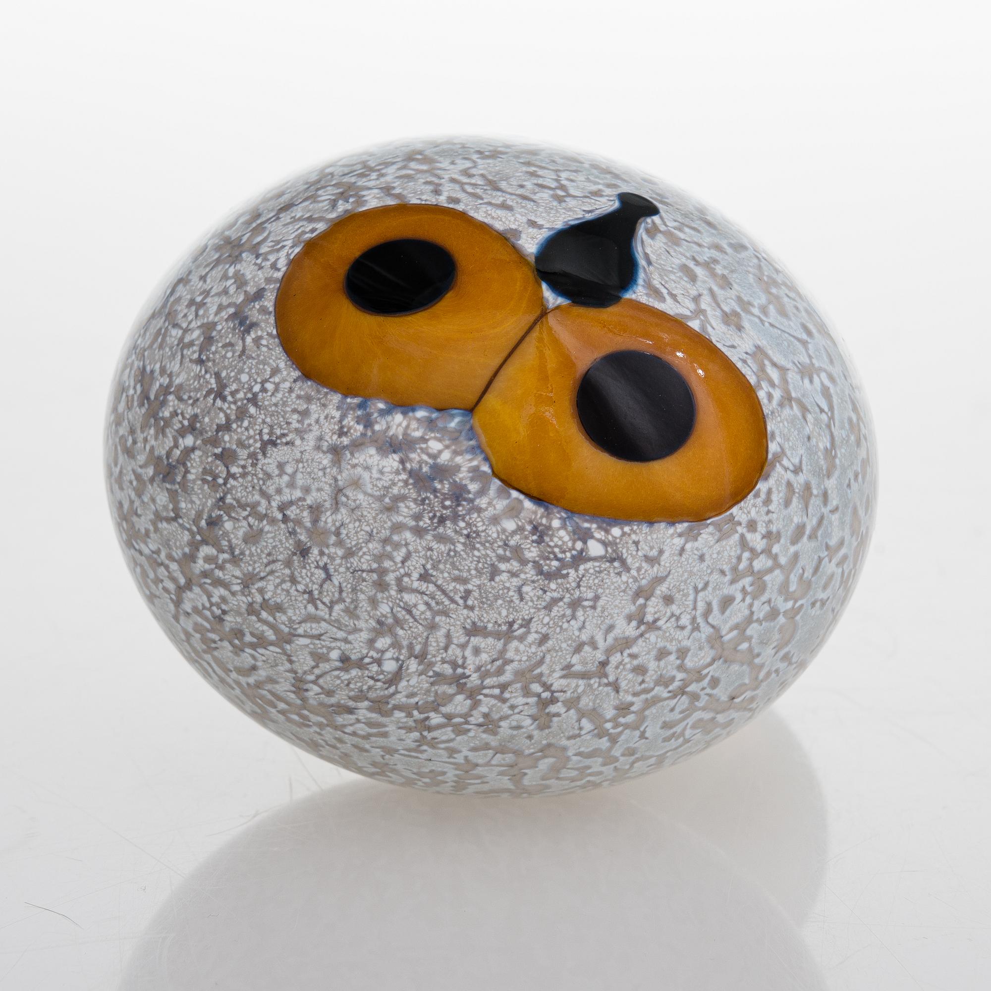 Oiva Toikka, A glass bird, signed O. Toikka Nuutajärvi.