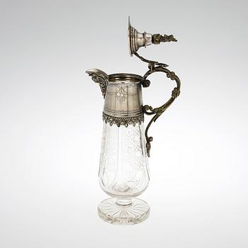 VINKANNA, glas och nysilver, 1800-talets slut.