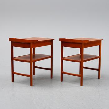 Carl Malmsten, a pair of 'Birgitta' bedside tables.