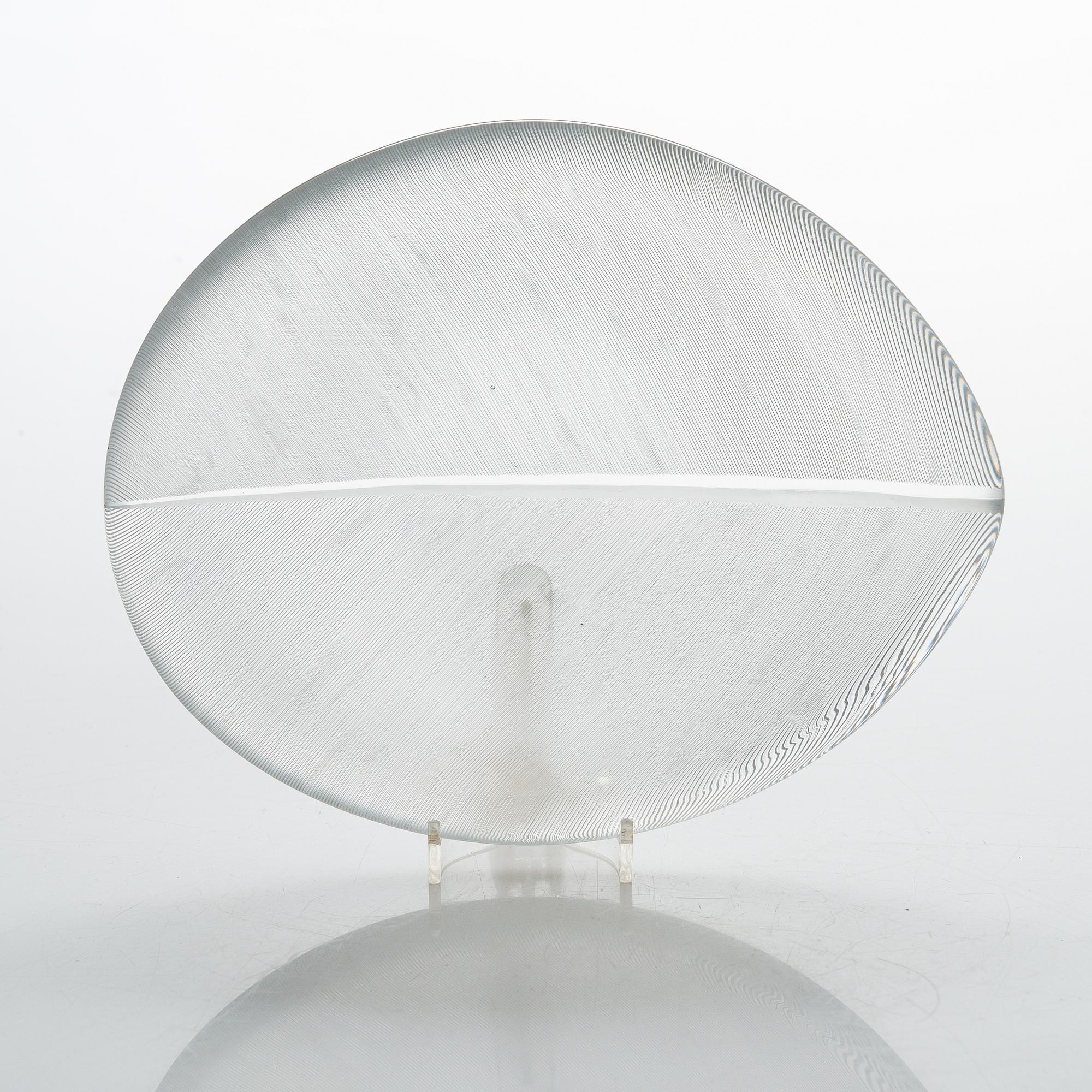 Tapio Wirkkala, skål, glas, modell 3337, signerad Tapio Wirkkala Iittala.