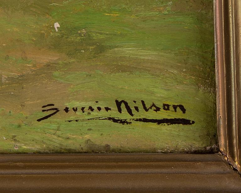 Severin Nilson, oil on canvas, signed.