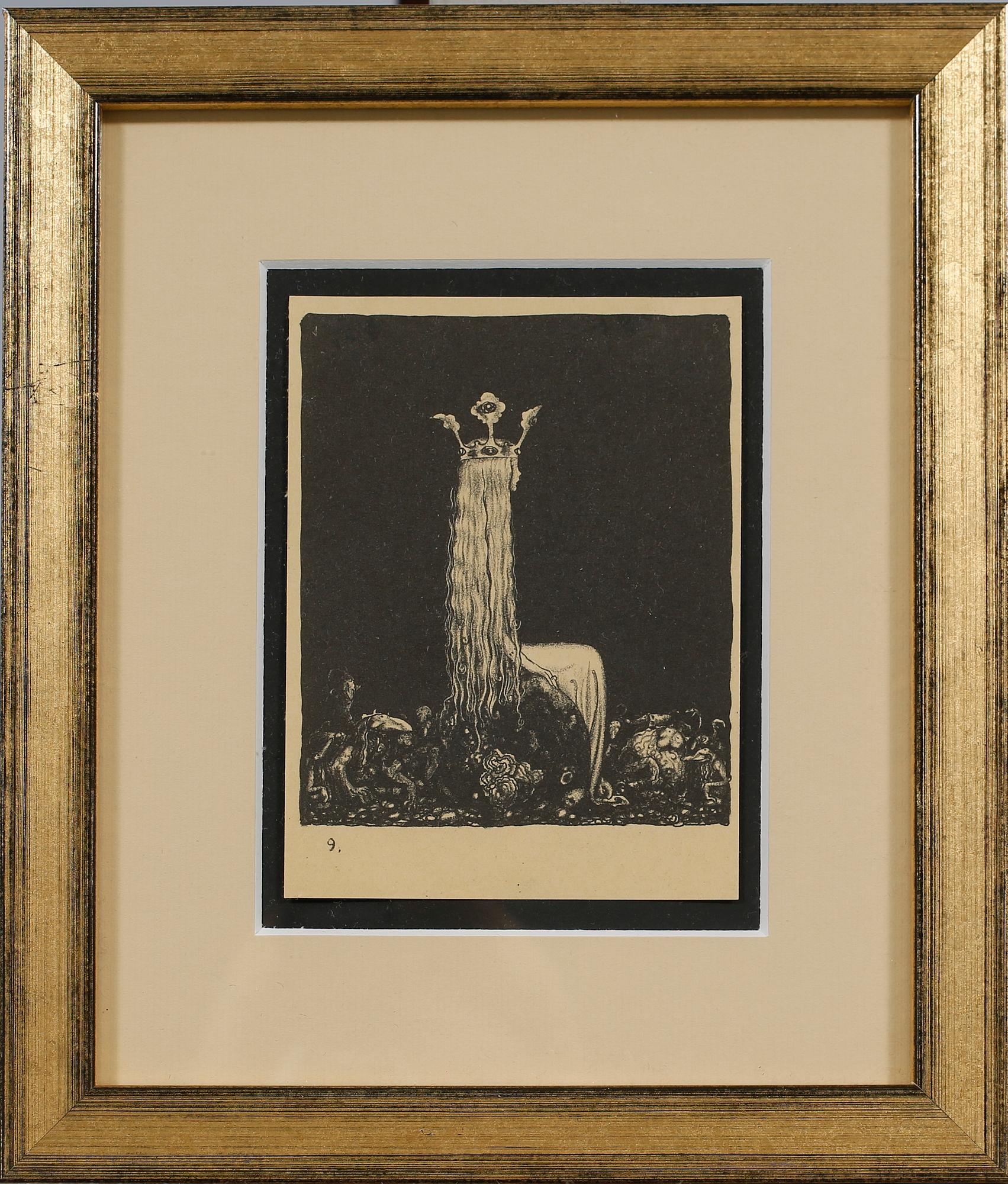 JOHN BAUER, litografi, osignerad.