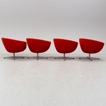 FÅTÖLJER, 4 st, 1960-/70-tal.