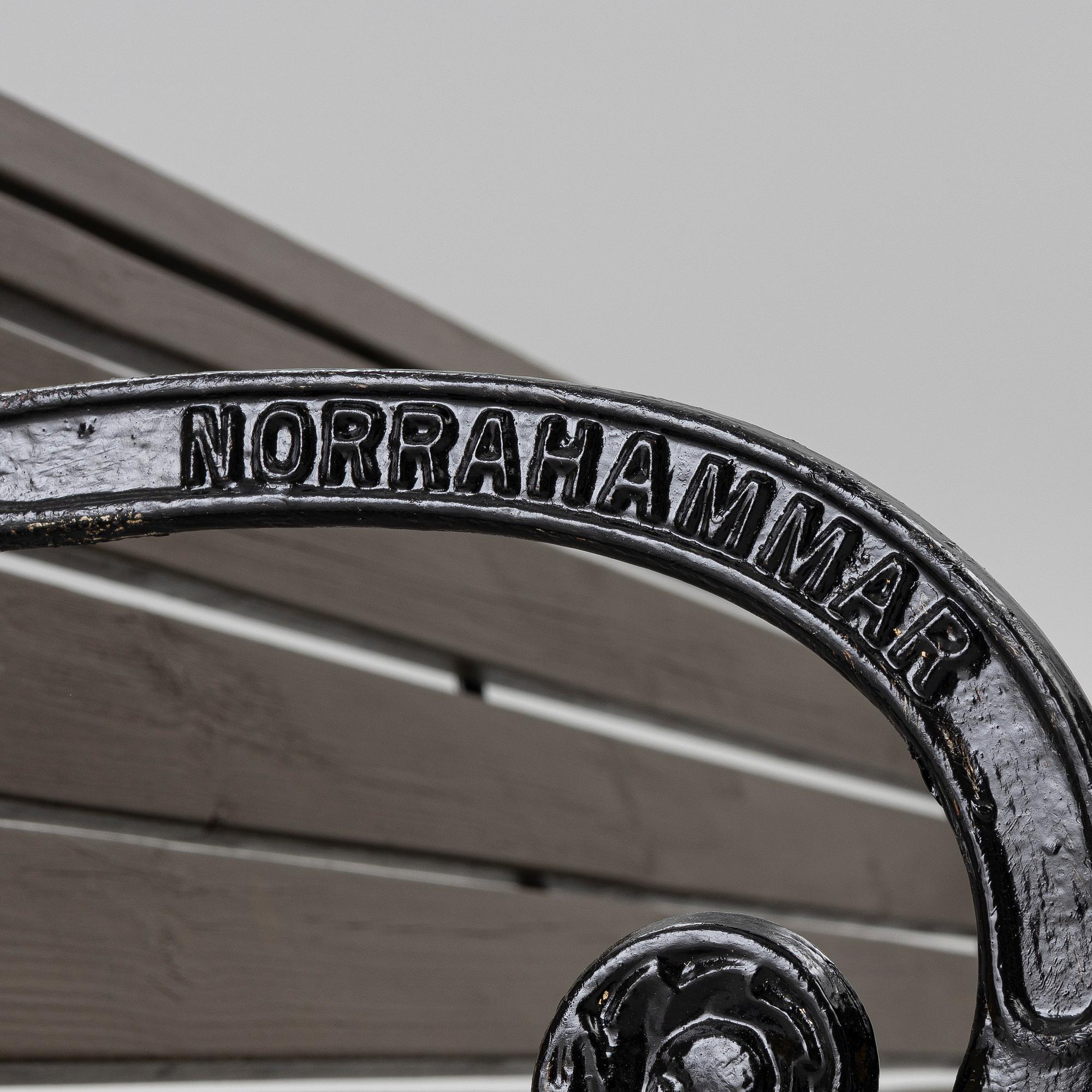 A garden bench, Norrahmmars Bruk, Sweden, later part of the 20th century.