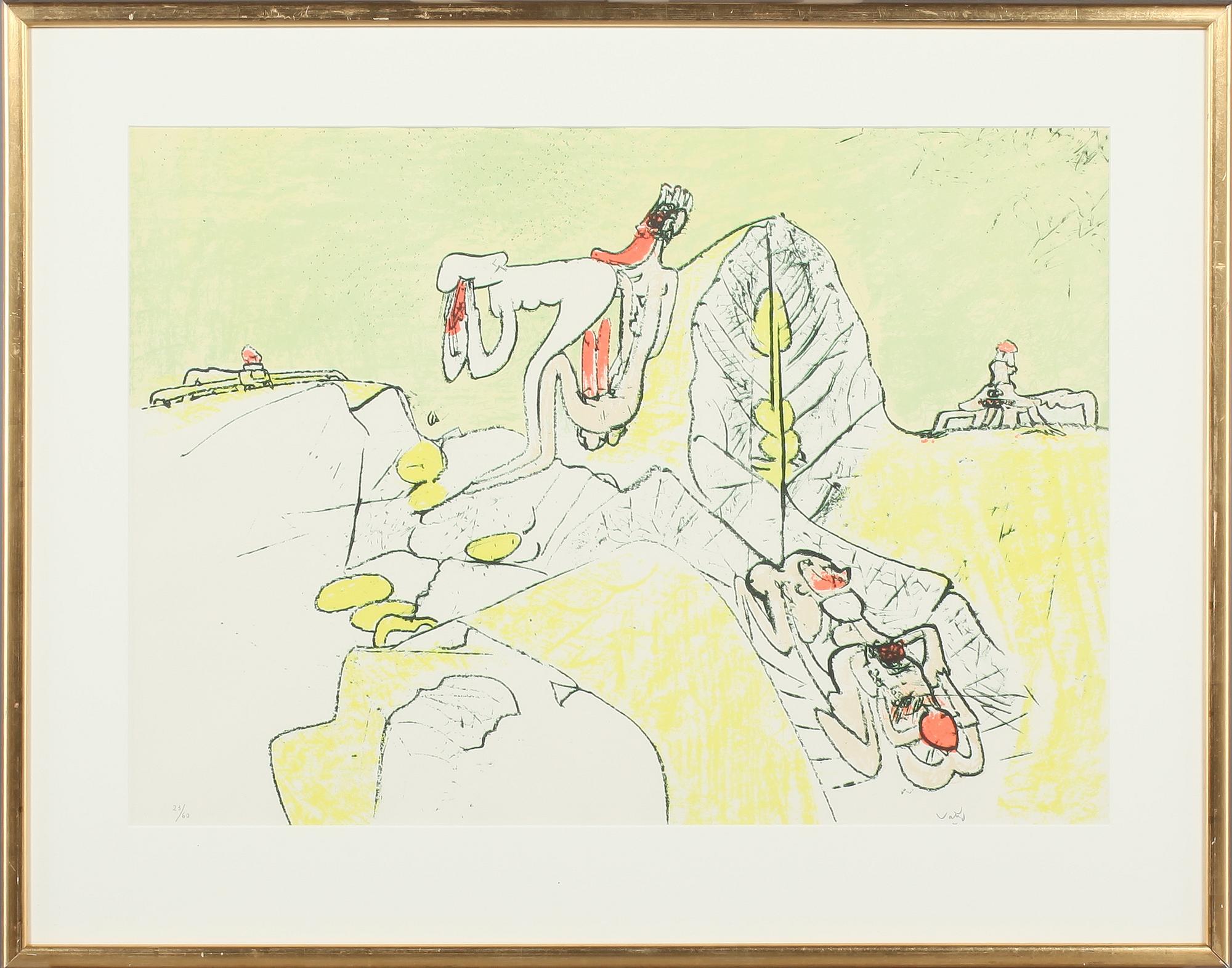 ROBERTO MATTA, färglitografi, signerad och numrerad 23/60.