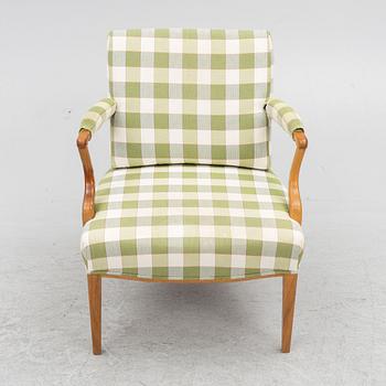 Josef Frank, a model '969' chair, Firma Svenskt Tenn, late 20th Century.