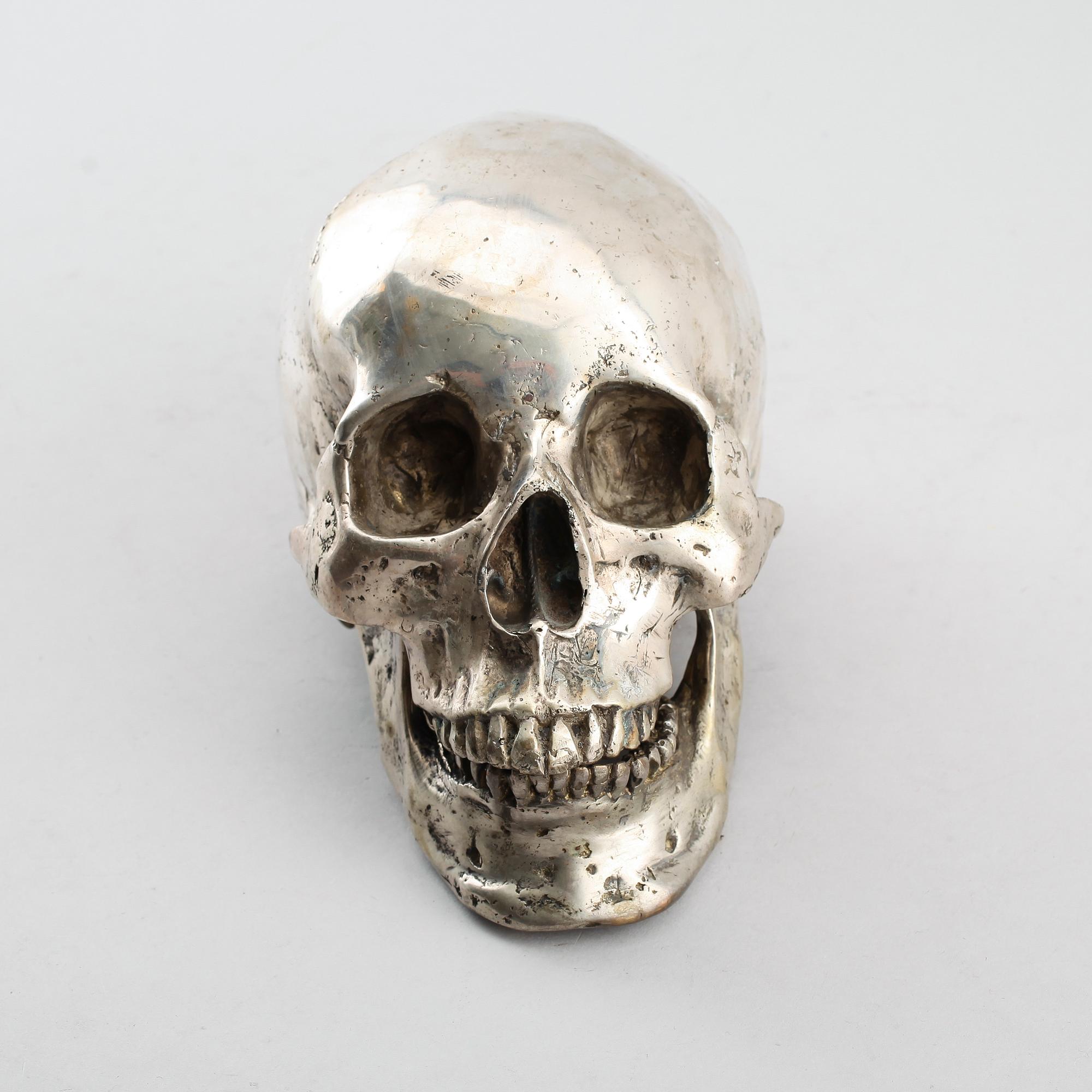 FIGUR, försilvrad metall, sent 1900-/2000-tal.