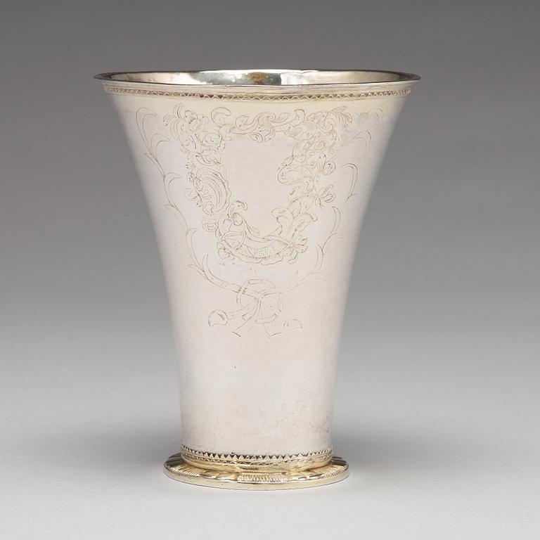 Carl Petter Tellander, bägare, silver, Jönköping 1775.