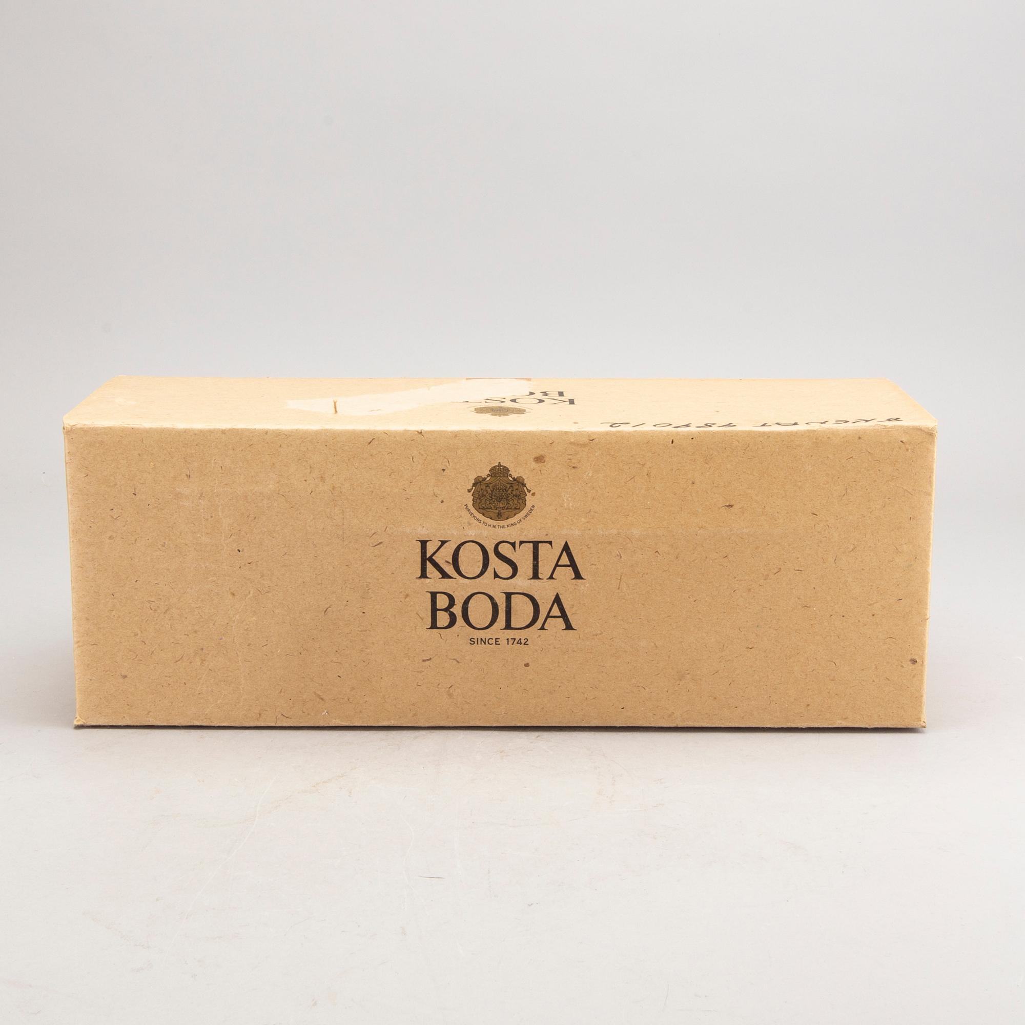 Kjell Engman, skulptur signerad Kosta Boda glas.