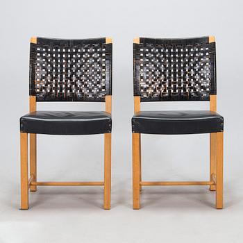 Carl Gustaf Hiort af Ornäs,  matbord, "Näyttely Senior", stolar, 6 st, HMN Huonekalu Mikko Nupponen 1900-talets mitt.