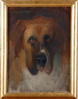 KEEN, OSCAR, olja på duk, sign. 1890-tal.