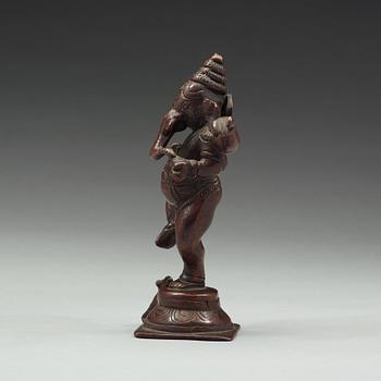 A bronze figure of Ganesha, India, 20th Century.