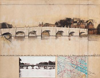 441A. Christo & Jeanne-Claude, "The Pont Neuf Wrapped (Project for Pont Neuf – Paris)".