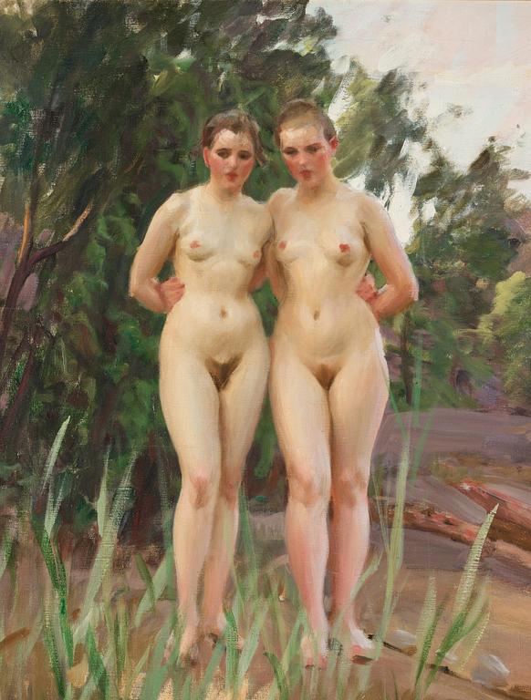 Anders Zorn, "Två vänner" / "Väninnor" (Two friends / Friends).