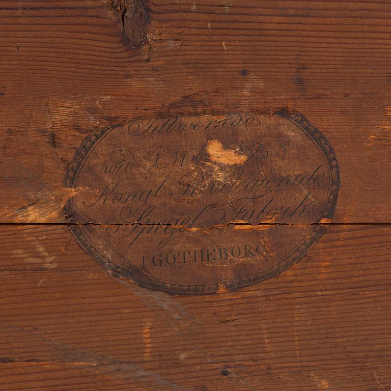 Spegel, sengustaviansk, tidigt 1800-tal.