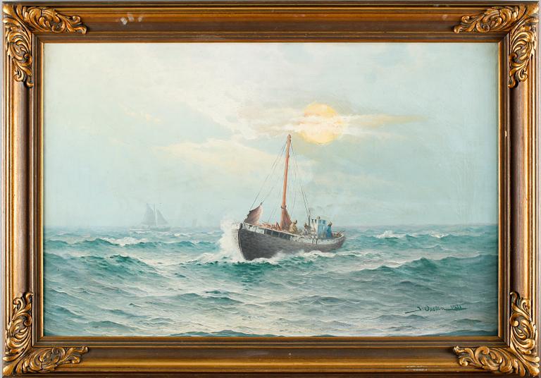 JOHAN OSSIAN-ANDERSSON, olja på duk, signerad.