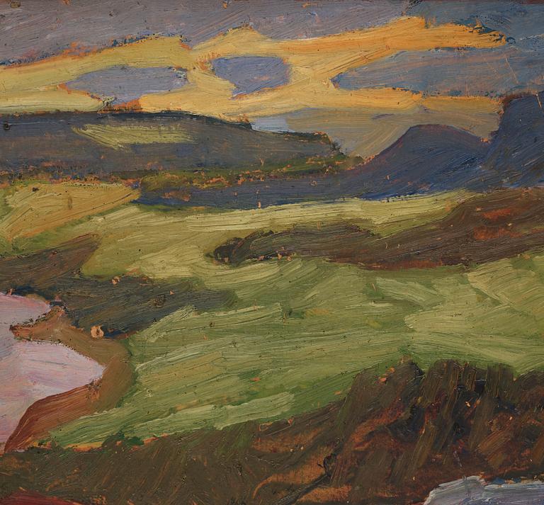 Helmer Osslund, Landscape from the north of Sweden.