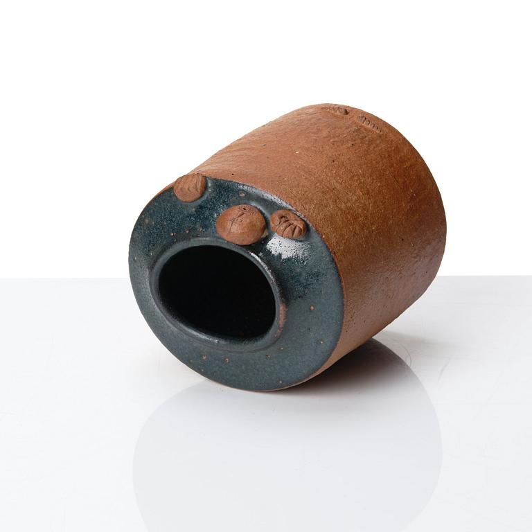 Stig Lindberg, a stoneware vase, Gustavsberg studio, Sweden 1961.