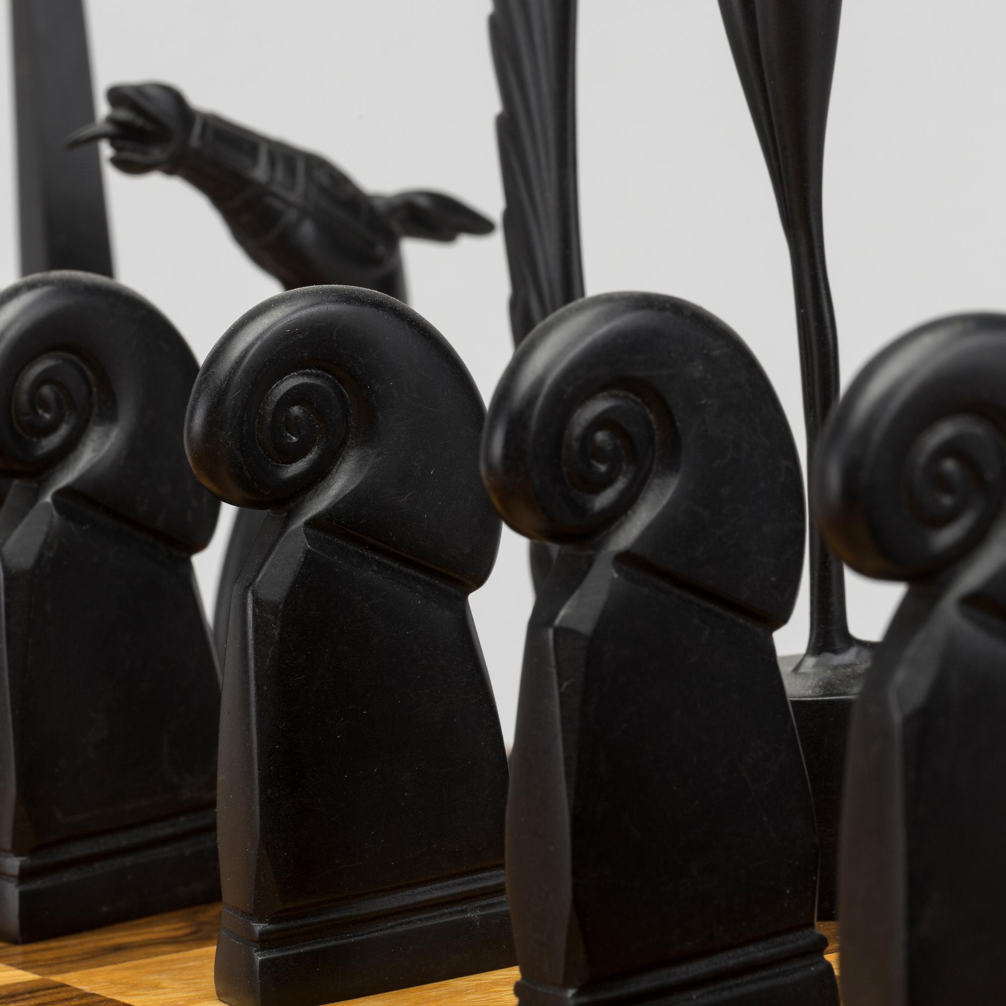 PAUL WUNDERLICH, CHESS SET, signed and numbered,