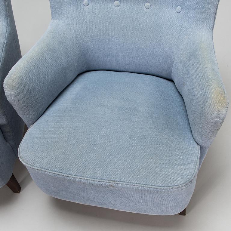 Fåtöljer, ett par, 1900-talets mitt.