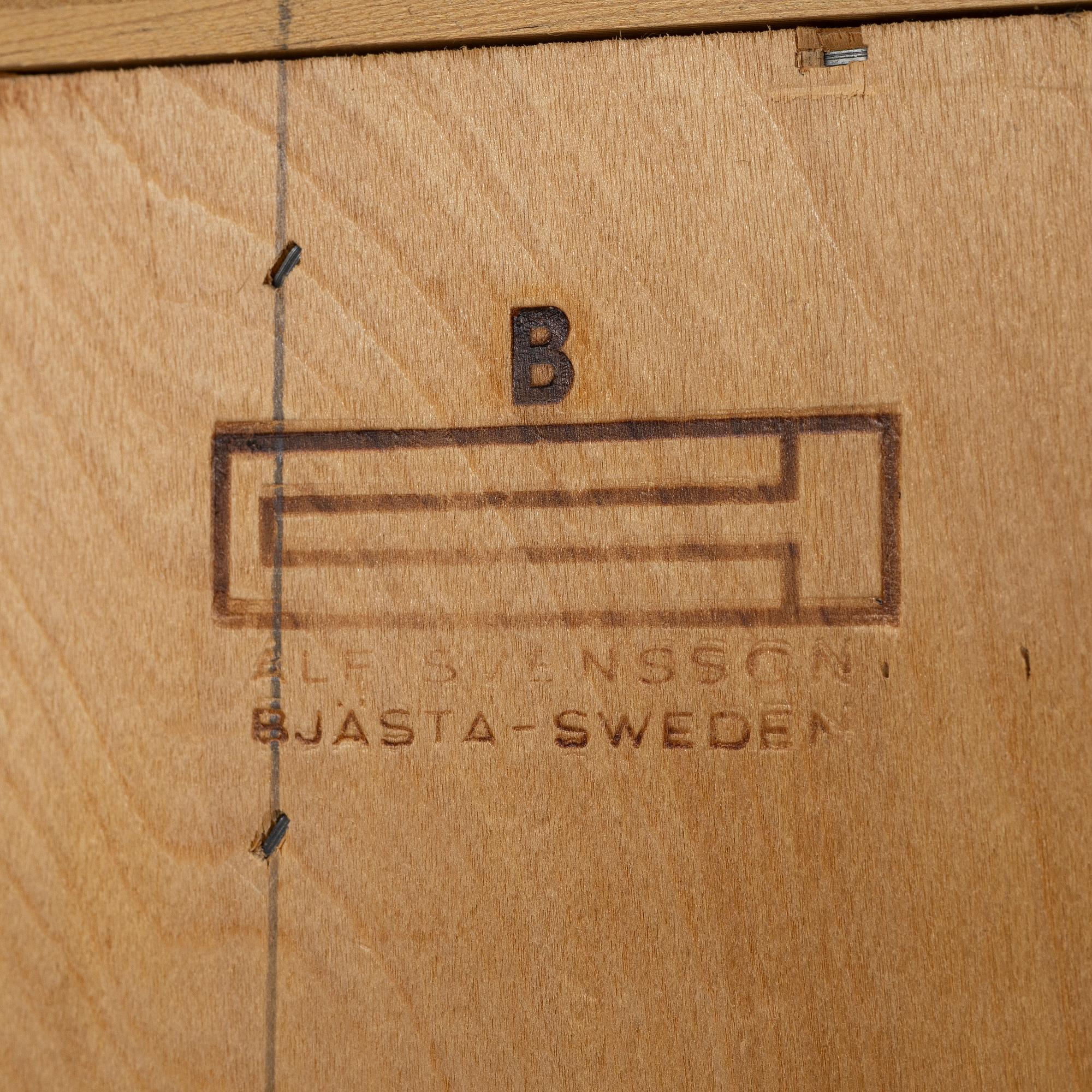 Alf Svensson, Bookcase, Bjästa Joinery Factory, 1960s.