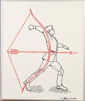 VLADIMIR MIRONENKO, olja på duk, signerad och a tergo daterad 1989.