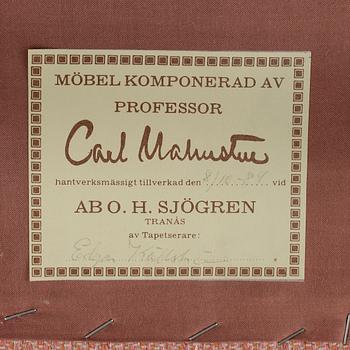 FÅTÖLJER, ett par, "Samsas", Carl Malmsten, OH Sjögren, Tranås, 1900-talets andra hälft.